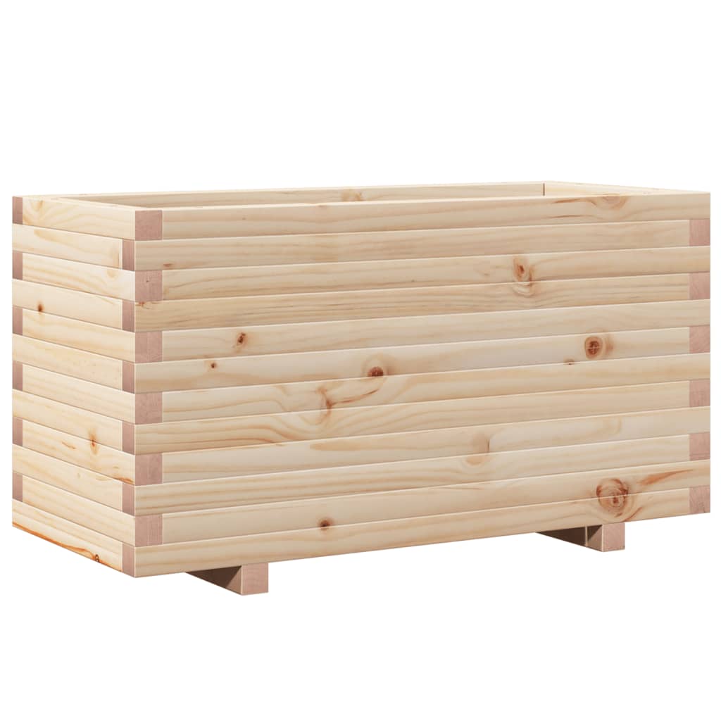 vidaXL Plantenbak 90x40x49,5 cm massief grenenhout