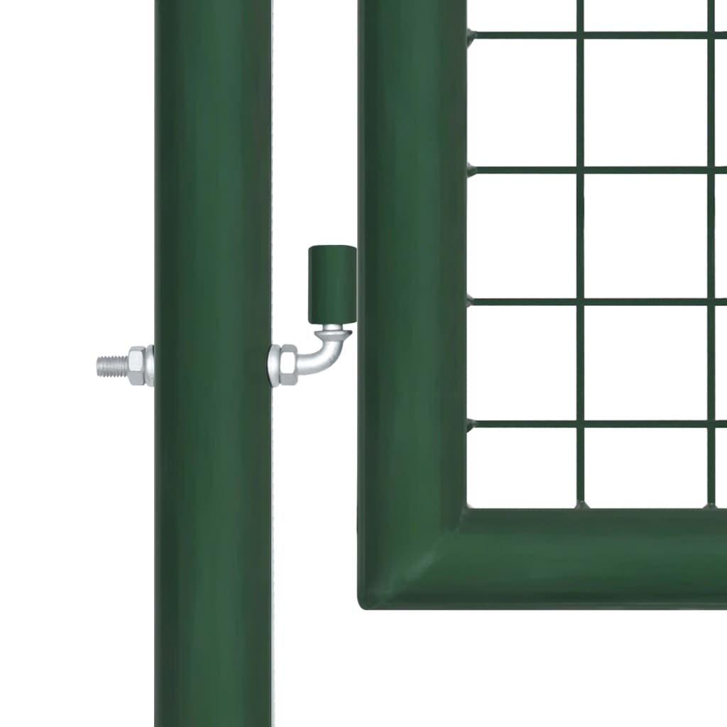 vidaXL Poort 350x100 cm staal groen