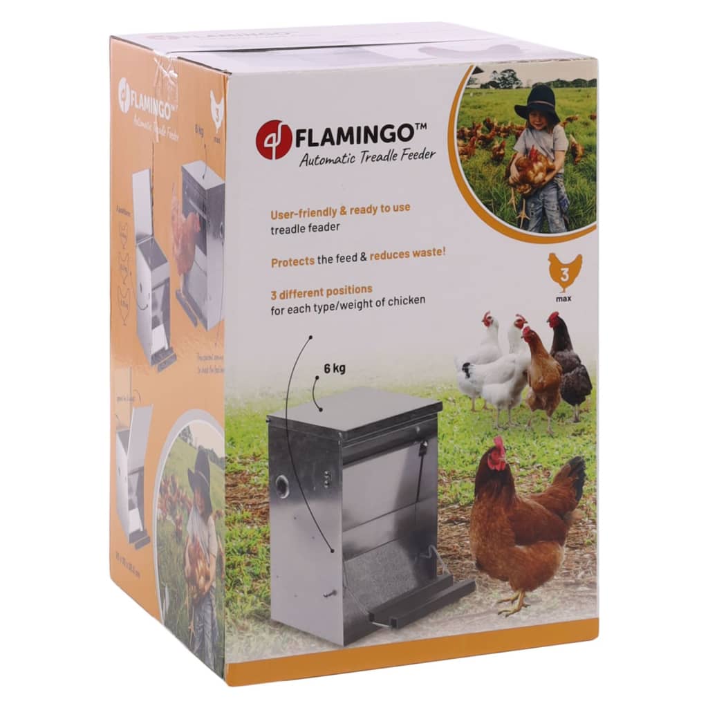 FLAMINGO Kippenvoerdispenser Timo automatisch 6 kg