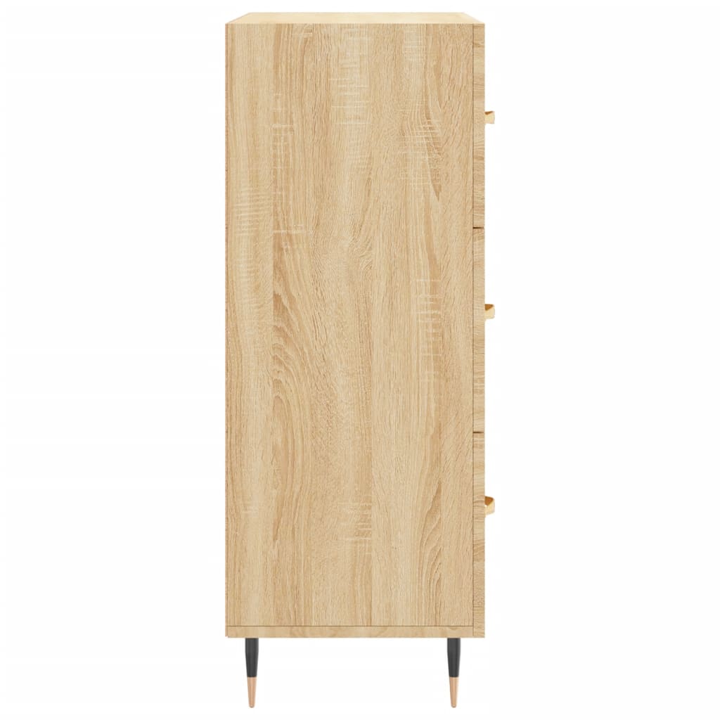 vidaXL Dressoir 69,5x34x90 cm bewerkt hout sonoma eikenkleurig