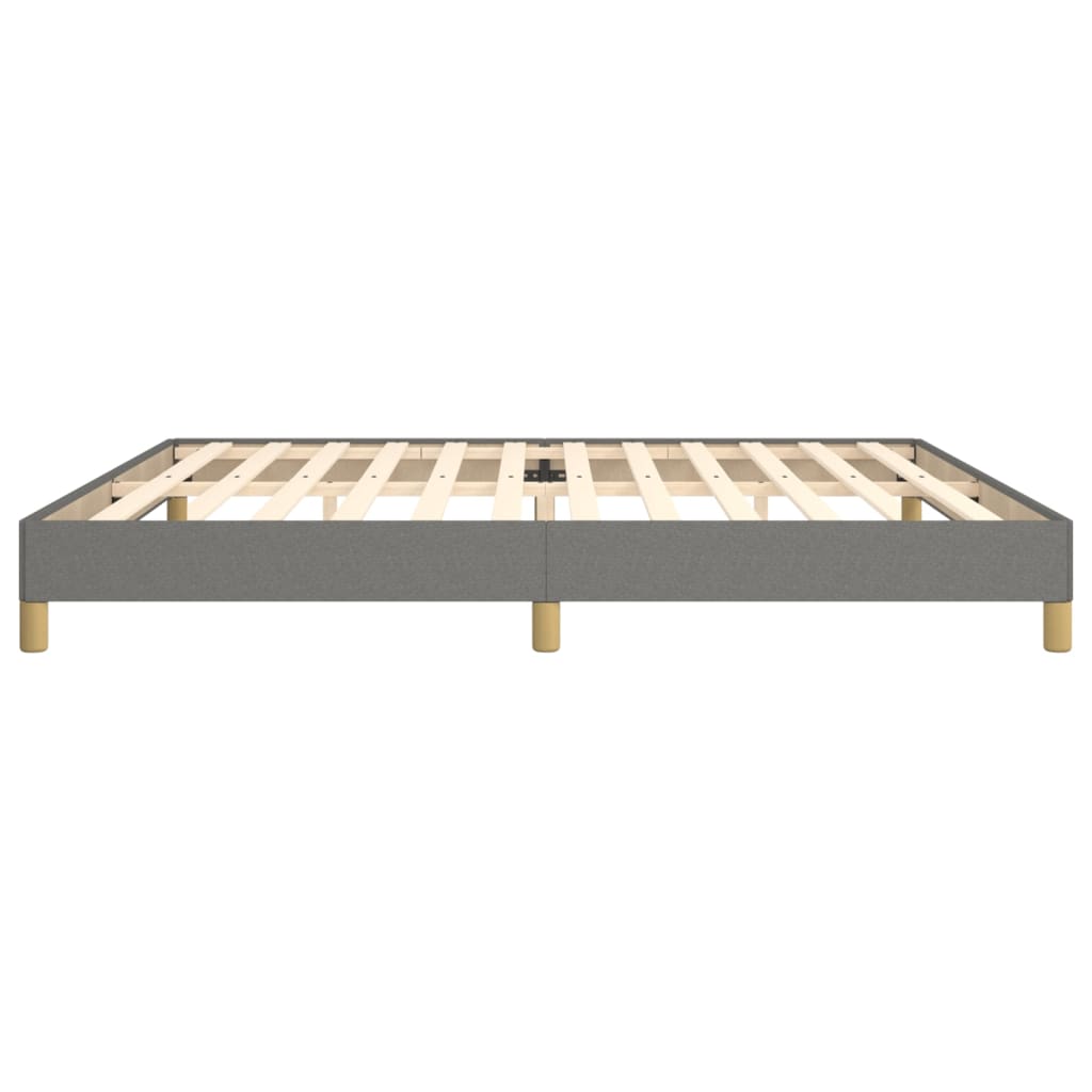 vidaXL Bedframe stof donkergrijs 200x200 cm