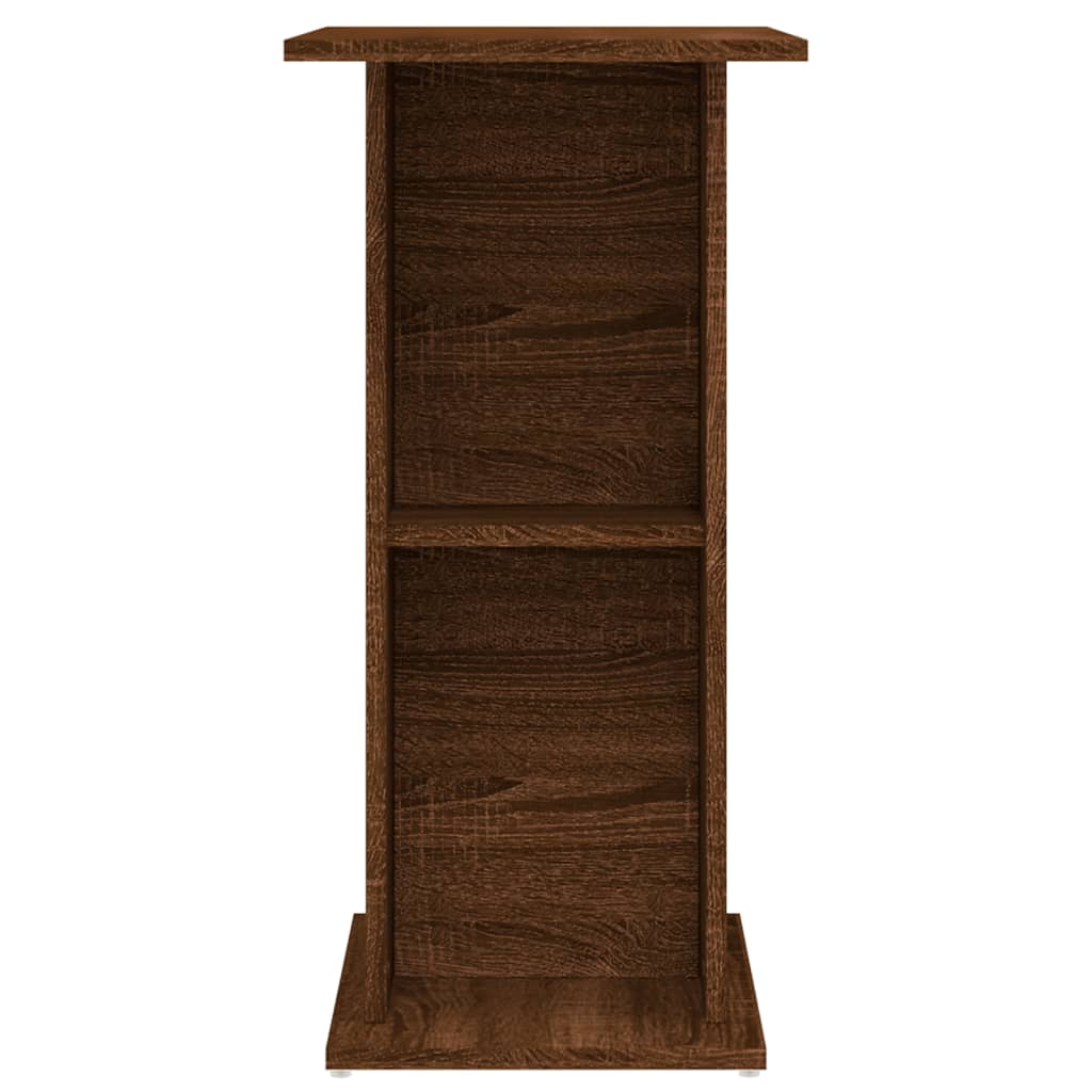 vidaXL Aquariumstandaard 60,5x36x72,5 cm bewerkt hout bruin eikenkleur