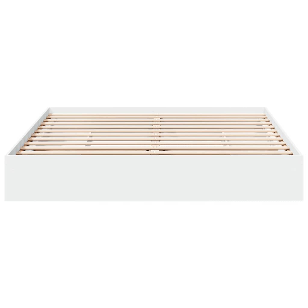 vidaXL Bedframe met lades bewerkt hout wit 200x200 cm