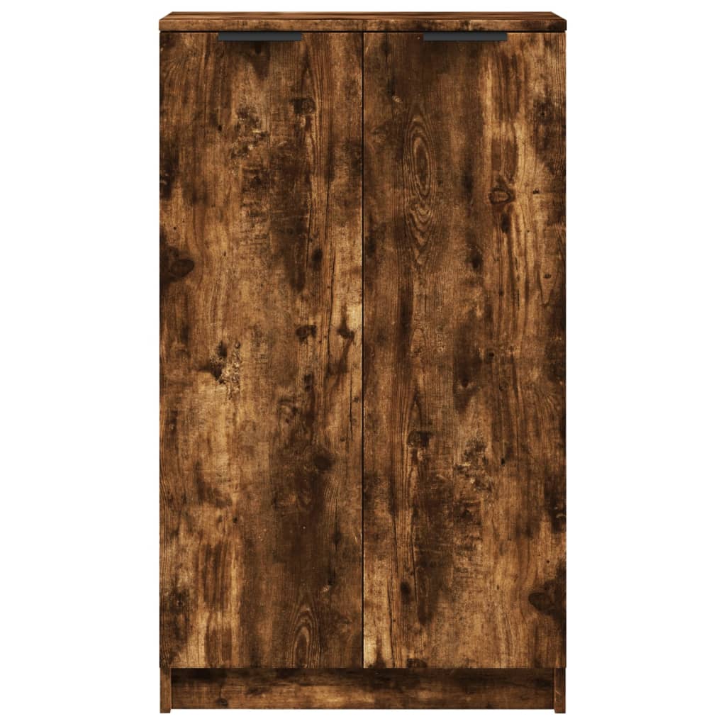 vidaXL Schoenenkast 59x35x100 cm bewerkt hout gerookt eikenkleurig