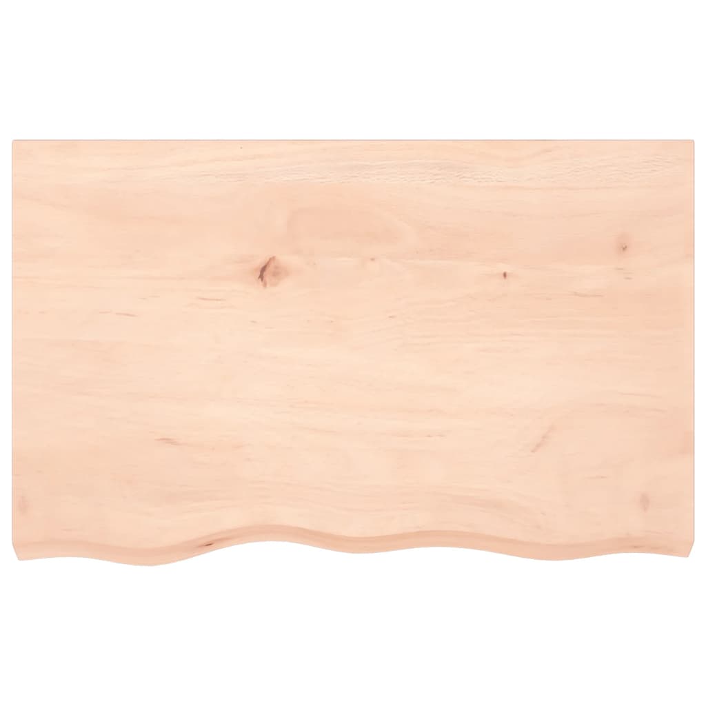 vidaXL Wandschap 80x50x(2-4) cm onbehandeld massief eikenhout