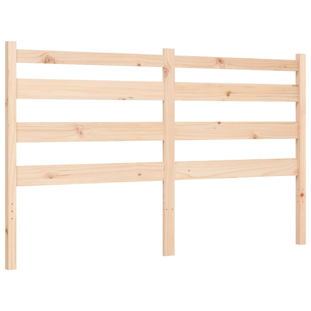 vidaXL Bedframe met hoofdbord massief hout