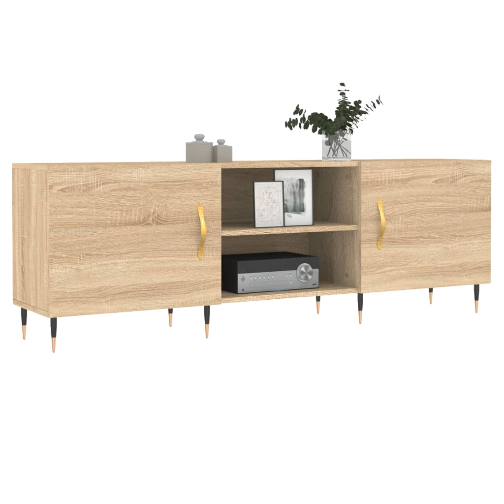 vidaXL Tv-meubel 150x30x50 cm bewerkt hout sonoma eikenkleurig