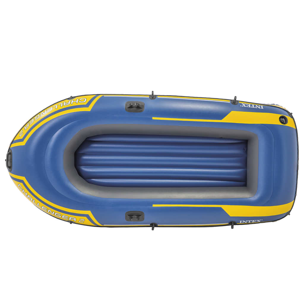 Intex Challenger 2 Opblaasboot met roeispanen en pomp 68367NP