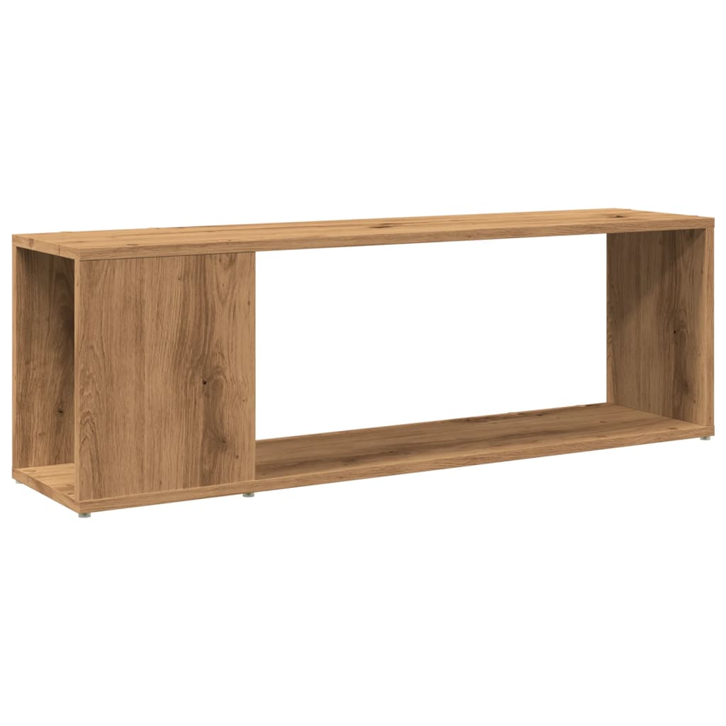 vidaXL Tv-meubel 100x24x32 cm bewerkt hout artisanaal eikenkleur