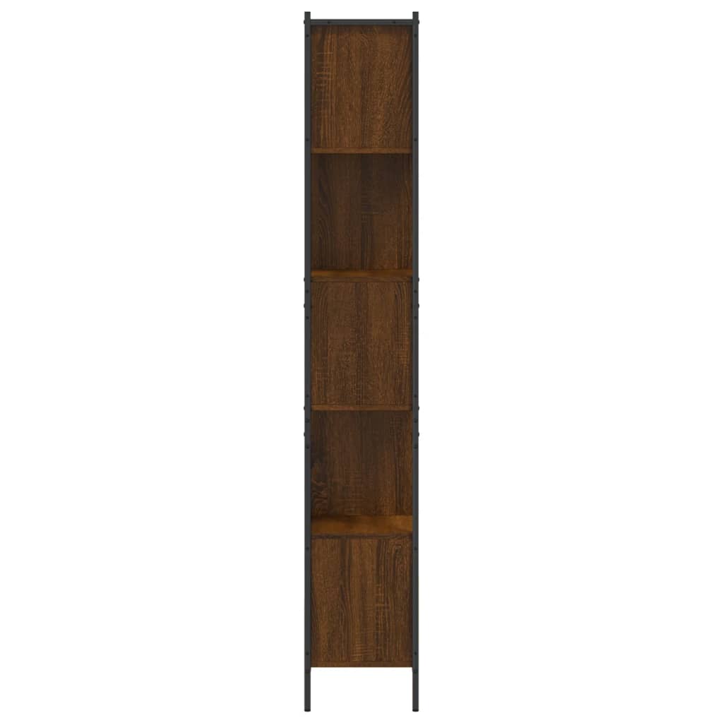 vidaXL Boekenkast 72x28x172 cm bewerkt hout bruin eikenkleur