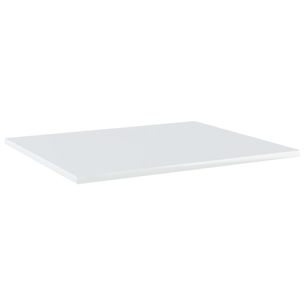 vidaXL Wandschappen 4 st 60x50x1,5 cm bewerkt hout hoogglans wit