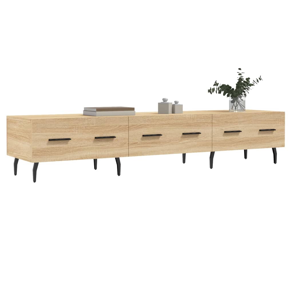 vidaXL Tv-meubel 150x36x30 cm bewerkt hout sonoma eikenkleurig