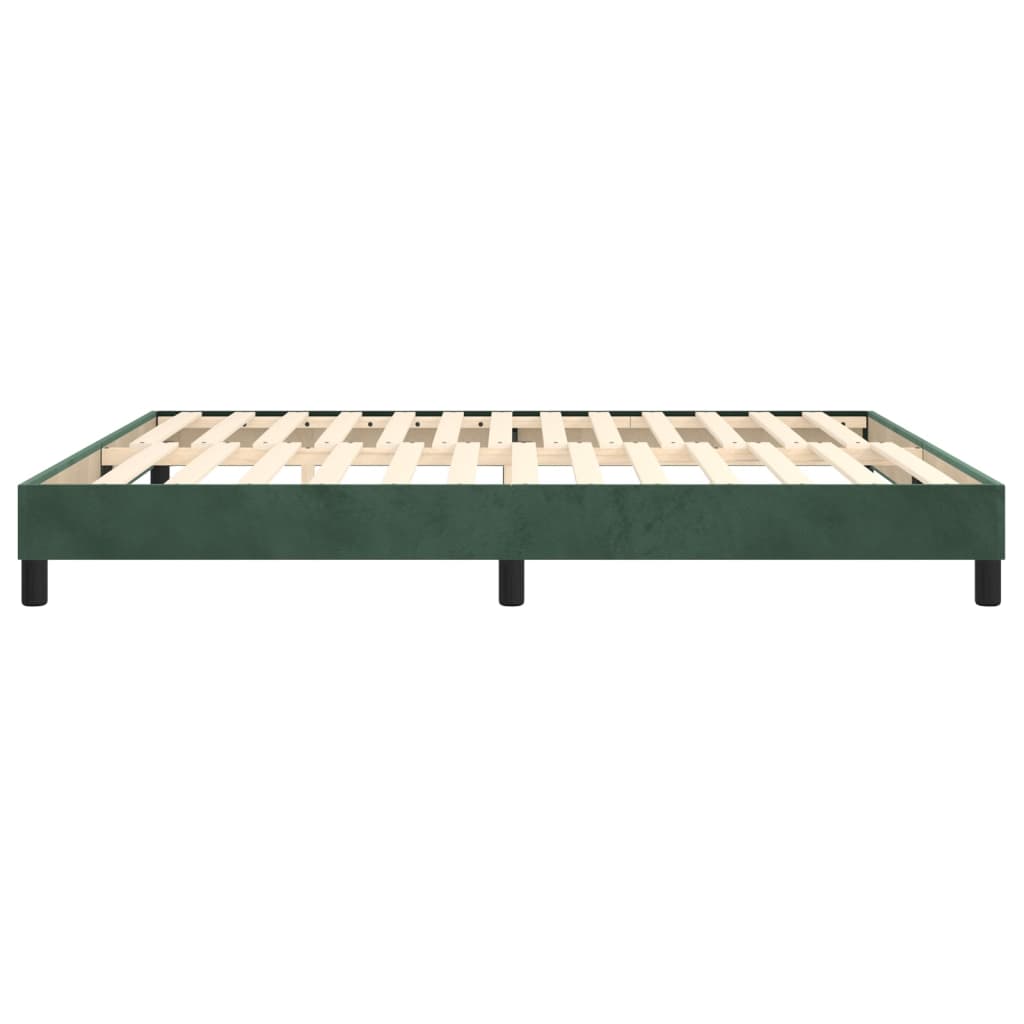 vidaXL Bedframe fluweel donkergroen 180x200 cm