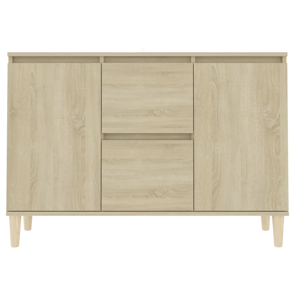 vidaXL Dressoir 101x35x70 cm bewerkt hout sonoma eikenkleurig