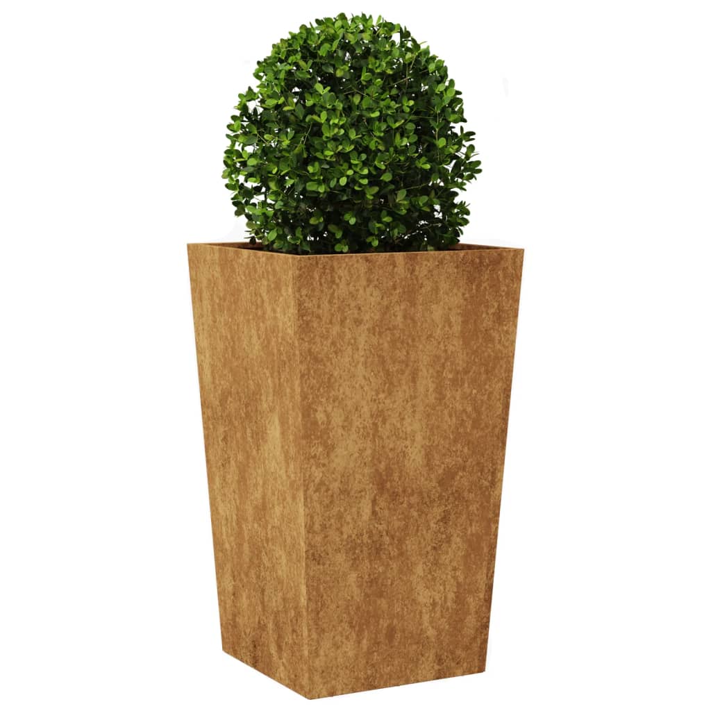 vidaXL Plantenbakken 2 st 45x45x750 cm cortenstaal