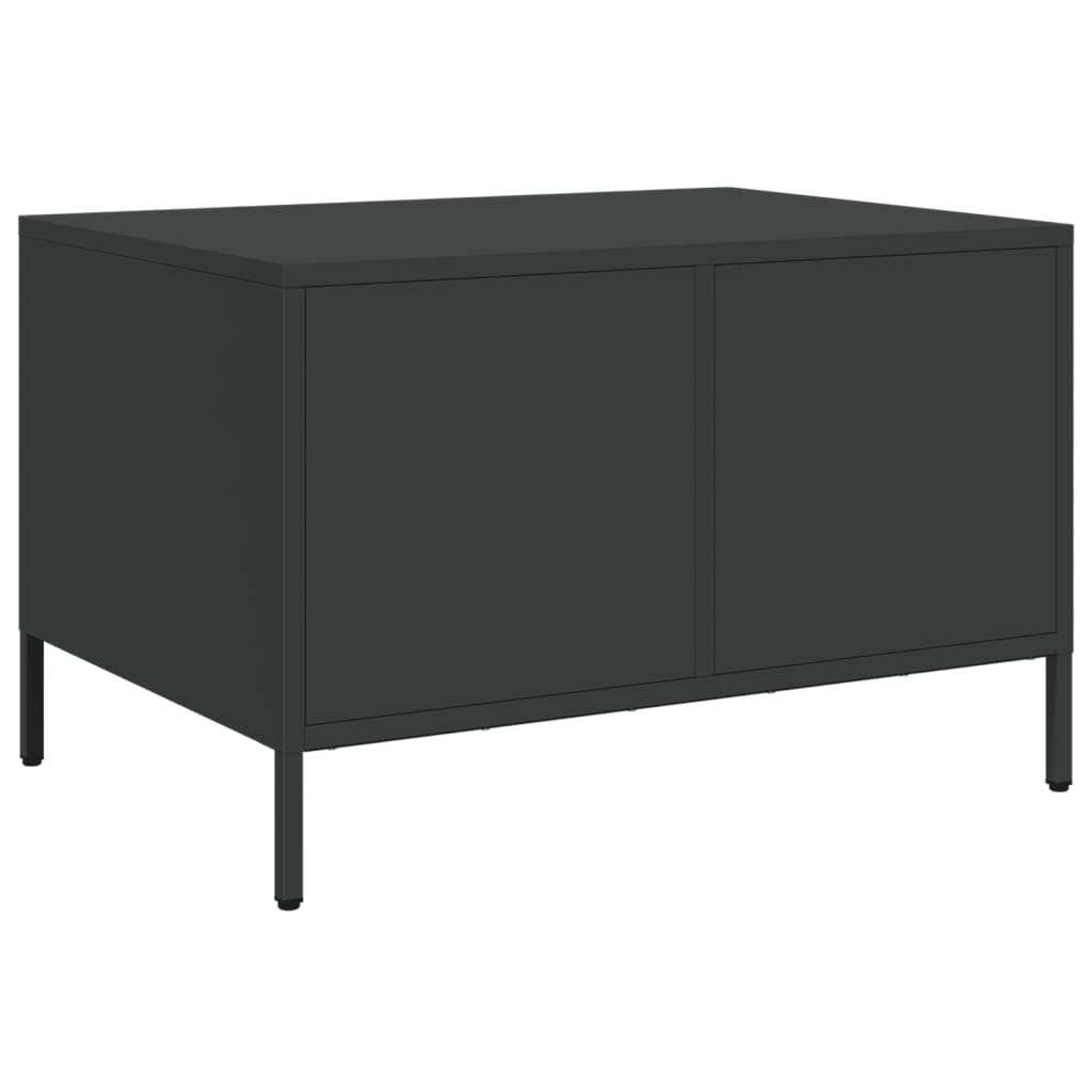 vidaXL Tv-meubel 68x50x43,5 cm koudgewalst staal zwart