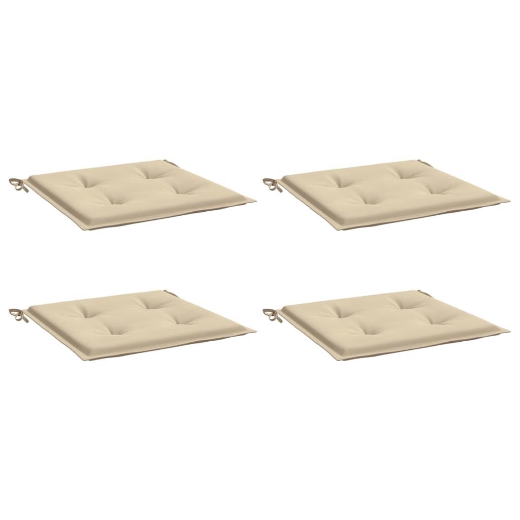 vidaXL Tuinstoelkussens 4 st 50x50x3 cm oxford stof beige