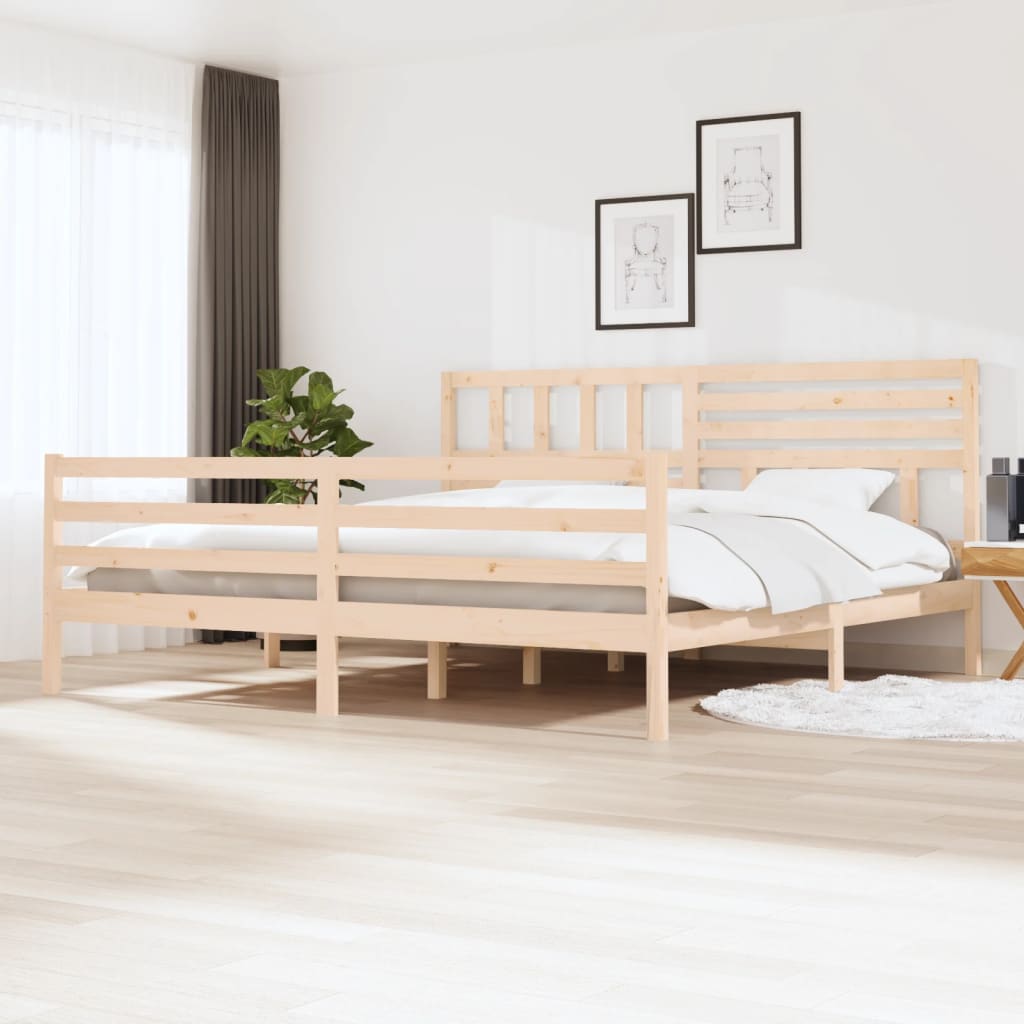 vidaXL Bedframe massief hout 180x200 cm