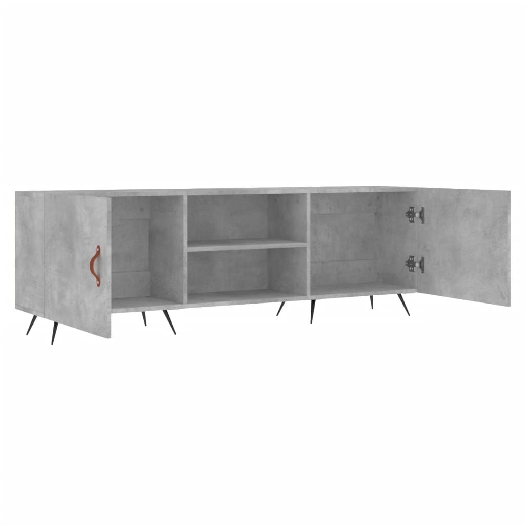 vidaXL Tv-meubel 150x30x50 cm bewerkt hout betongrijs