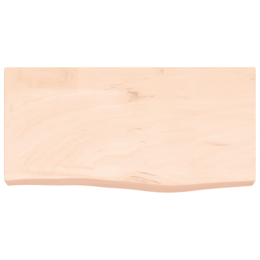 vidaXL Wastafelblad 60x30x(2-6) cm onbehandeld massief hout