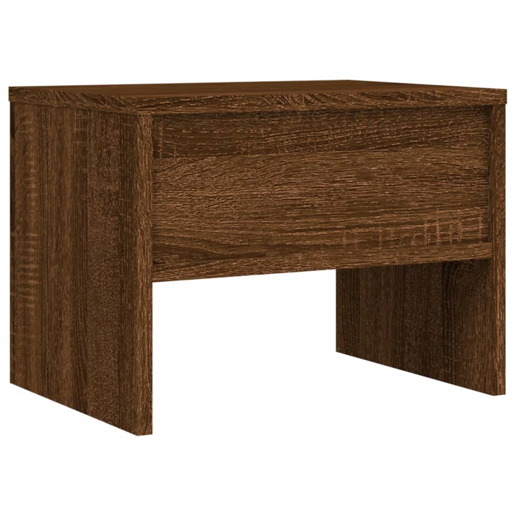 vidaXL Nachtkastjes 2 st 40x30x30 cm bewerkt hout bruin eikenkleur