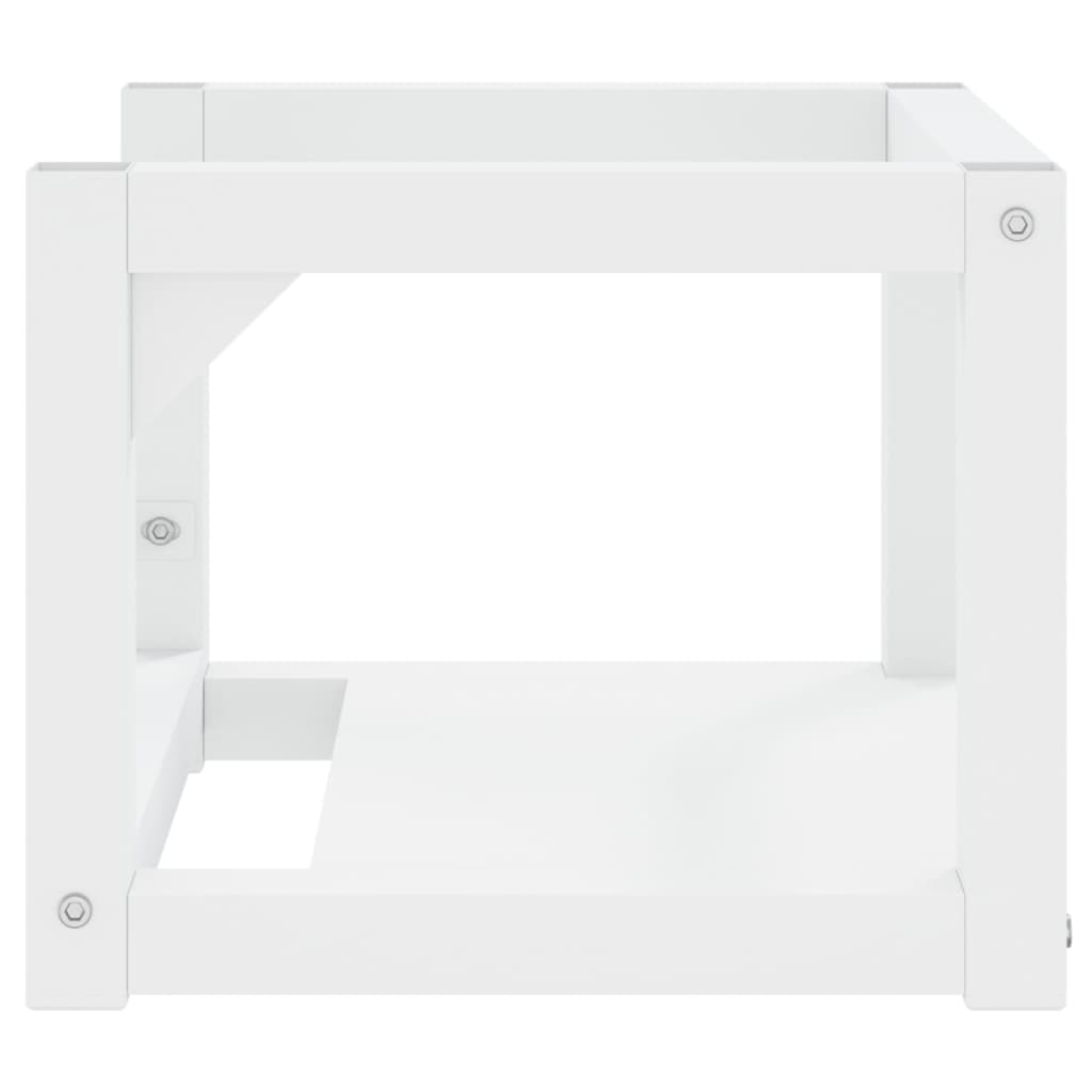 vidaXL Wastafelframe wandgemonteerd 40x38x31 cm ijzer wit