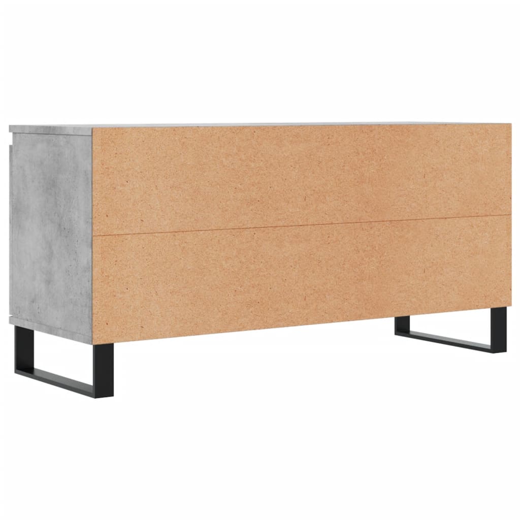 vidaXL Tv-meubel 104x35x50 cm bewerkt hout betongrijs