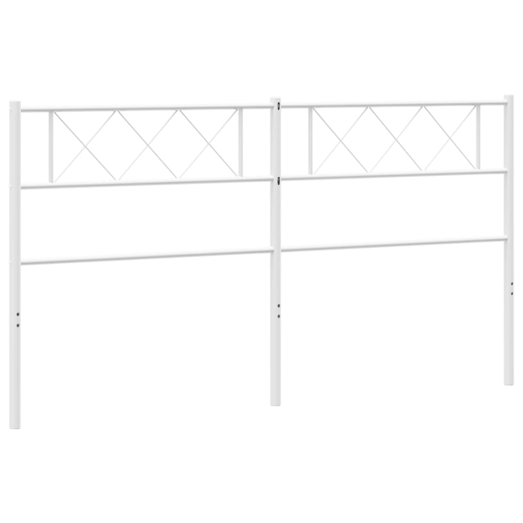 vidaXL Hoofdbord 180 cm metaal wit