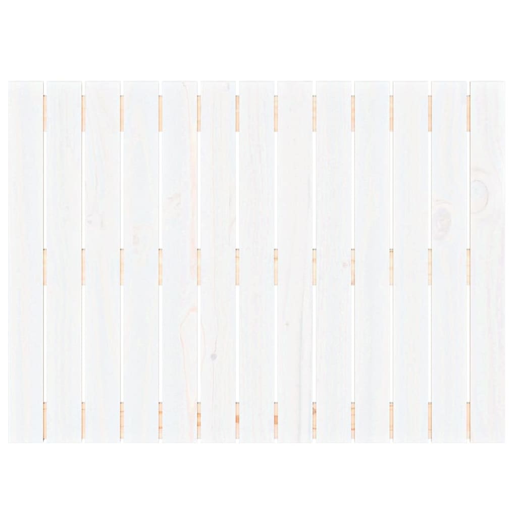 vidaXL Wandhoofdbord 82,5x3x60 cm massief grenenhout wit