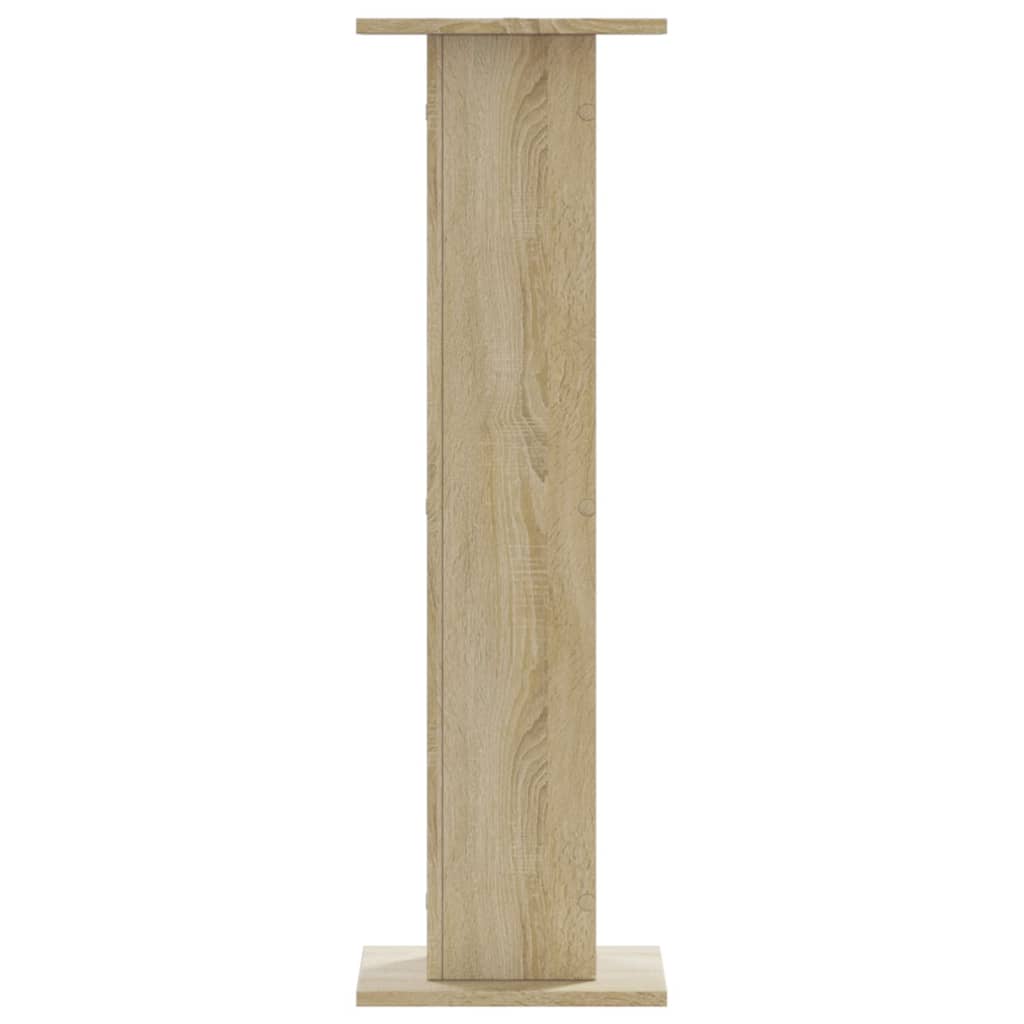 vidaXL Plantenstandaards 2 st 30x30x95 cm bewerkt hout sonoma eiken