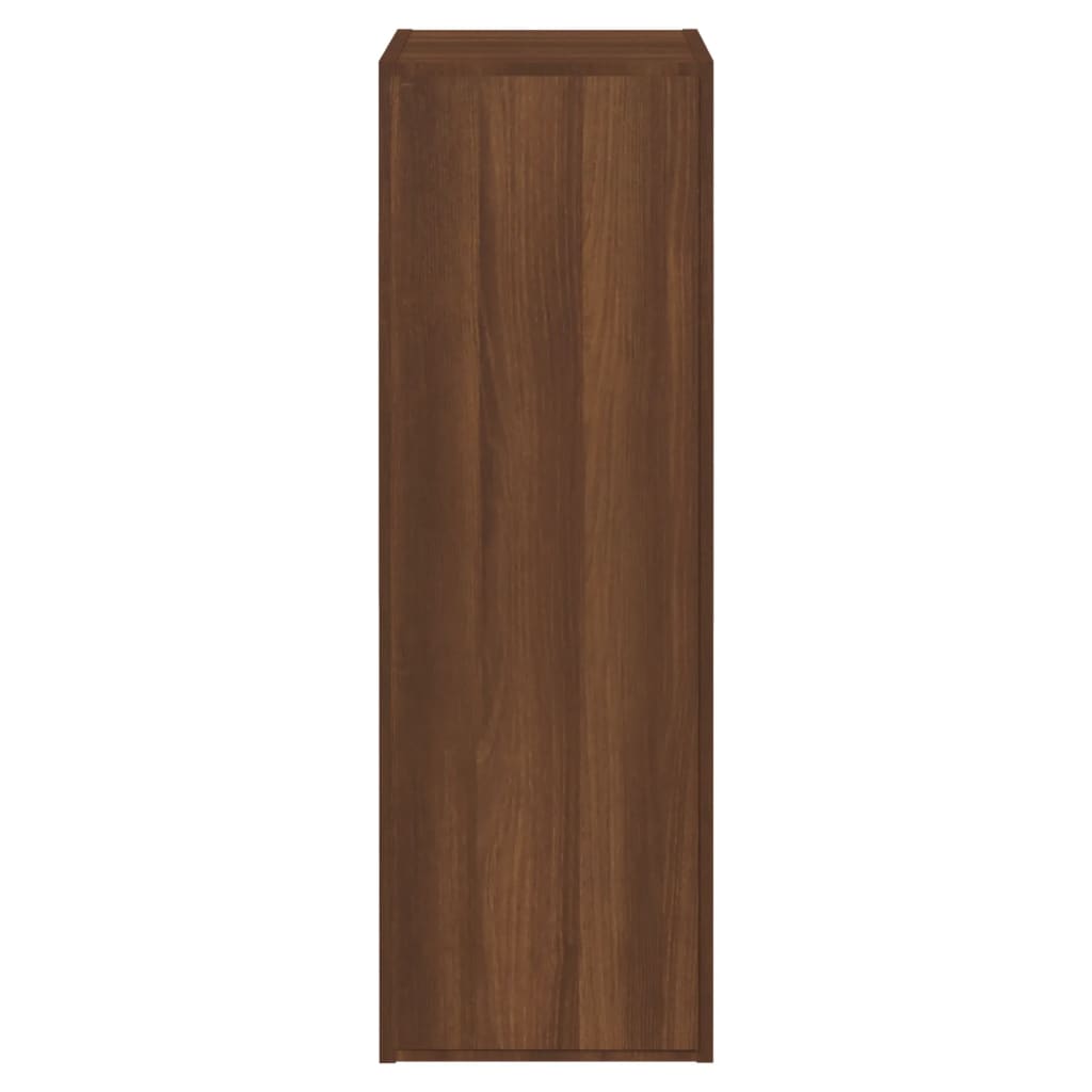 vidaXL Tv-meubel 30,5x30x90 cm bewerkt hout bruin eikenkleur