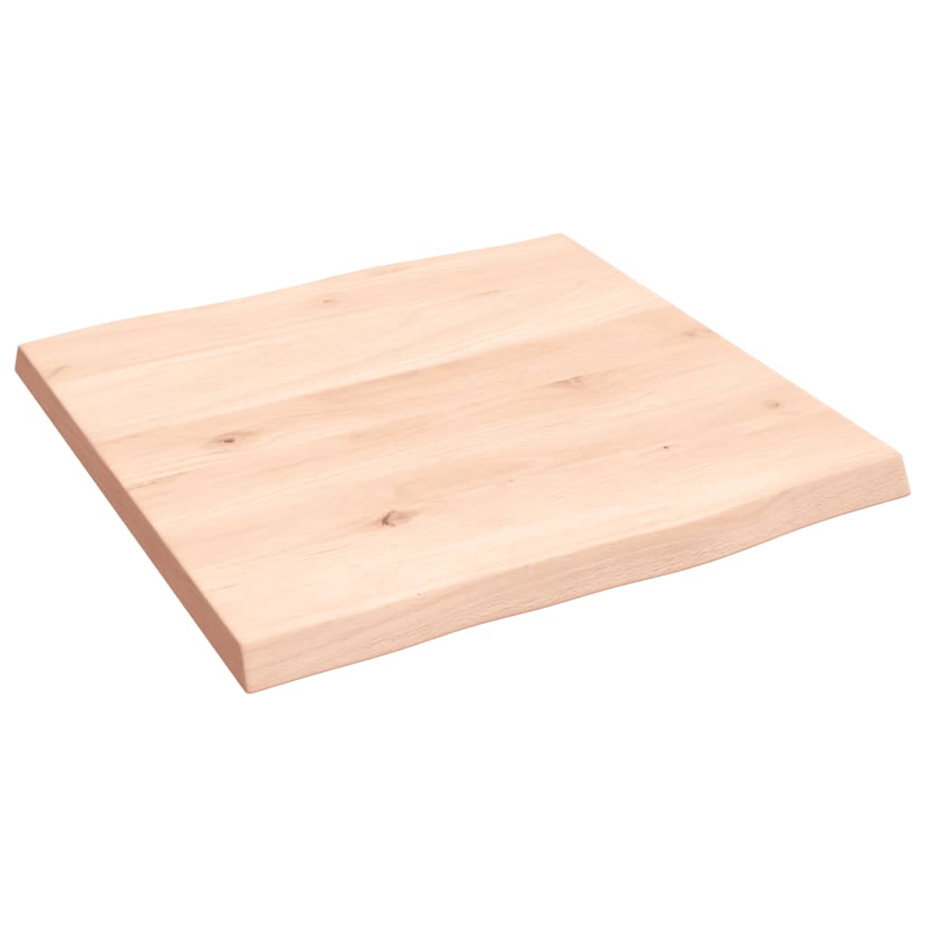 vidaXL Tafelblad natuurlijke rand 40x40x2 cm massief eikenhout