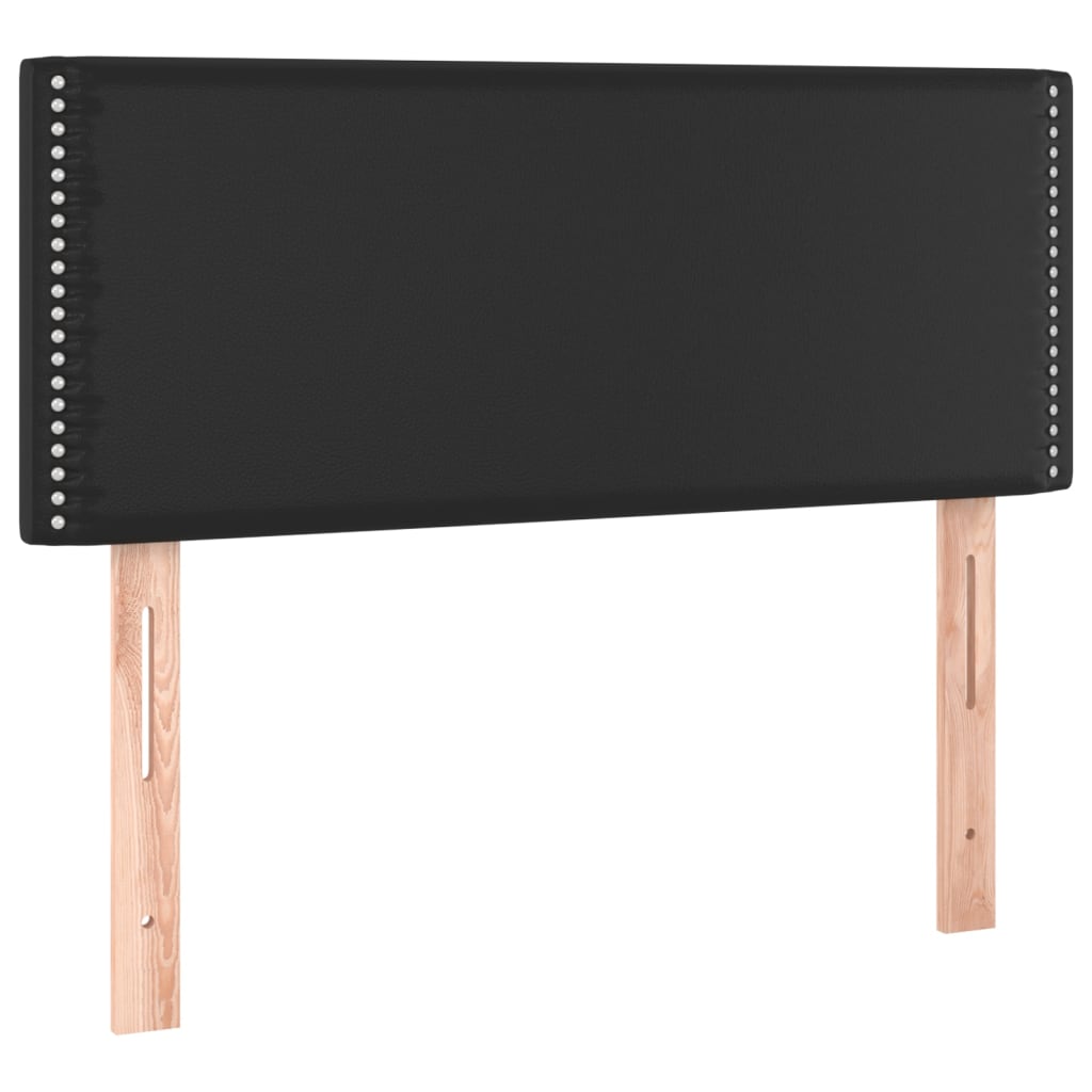vidaXL Hoofdbord LED 90x5x78/88 cm kunstleer zwart