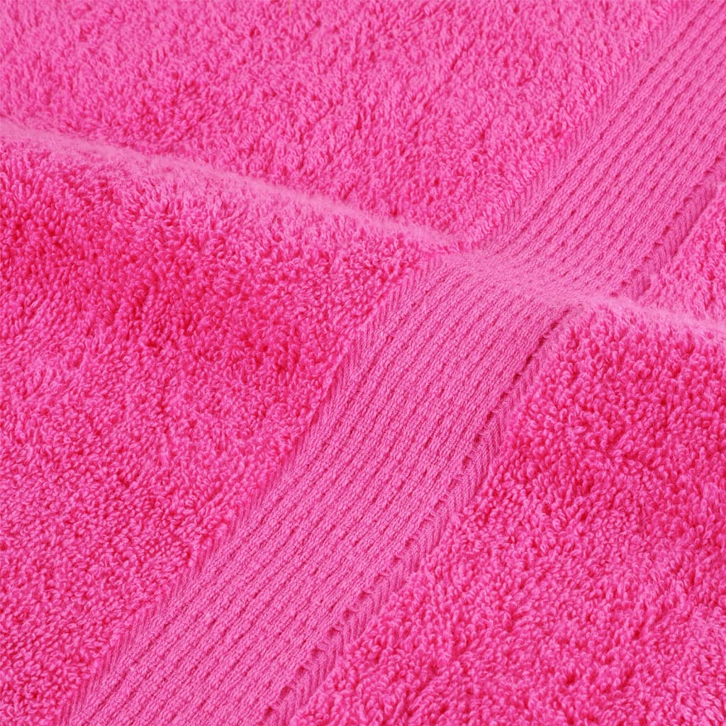 vidaXL Gastendoekjes SOLUND 2 st 600 g/m² 30x30 cm roze