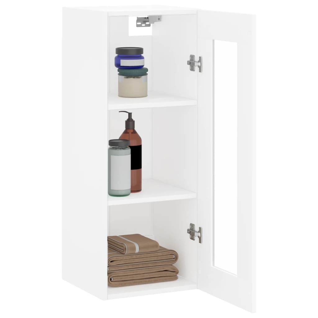 vidaXL Wandkast 34,5x34x90 cm wit