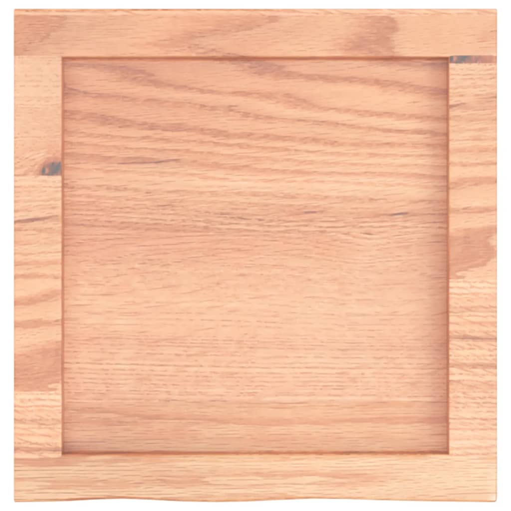 vidaXL Wastafelblad 40x40x(2-6) cm behandeld massief hout lichtbruin