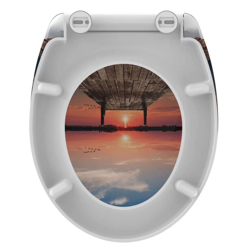 SCHÜTTE Toiletbril met soft-close quick-release SUNSET SKY