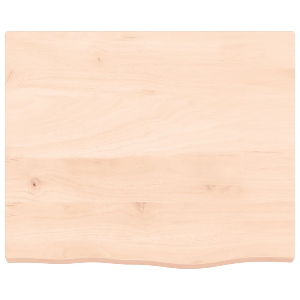 vidaXL Wastafelblad 60x50x(2-4) cm onbehandeld massief hout