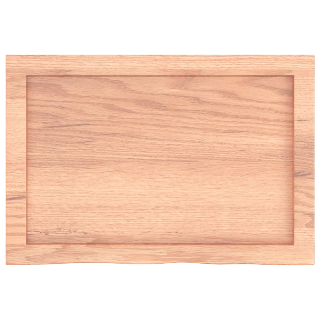 vidaXL Wandschap 60x40x(2-4) cm behandeld massief eikenhout lichtbruin