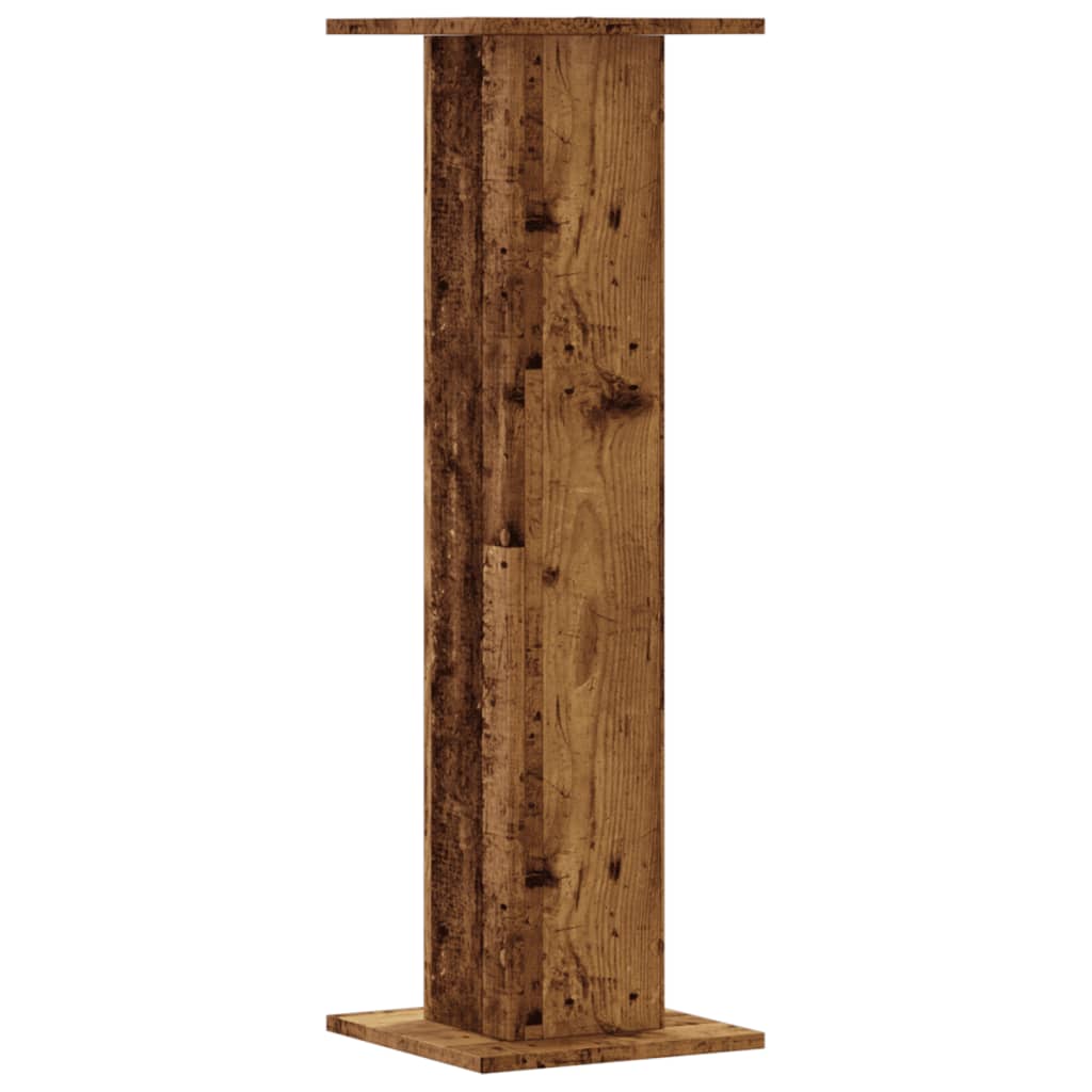 vidaXL Speakerstandaards 2 st 30x30x95 cm bewerkt hout oud houtkleurig