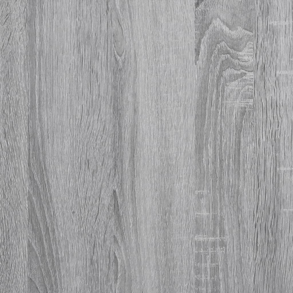 vidaXL Slaapbank met lades 90x200 cm bewerkt hout grijs sonoma eiken