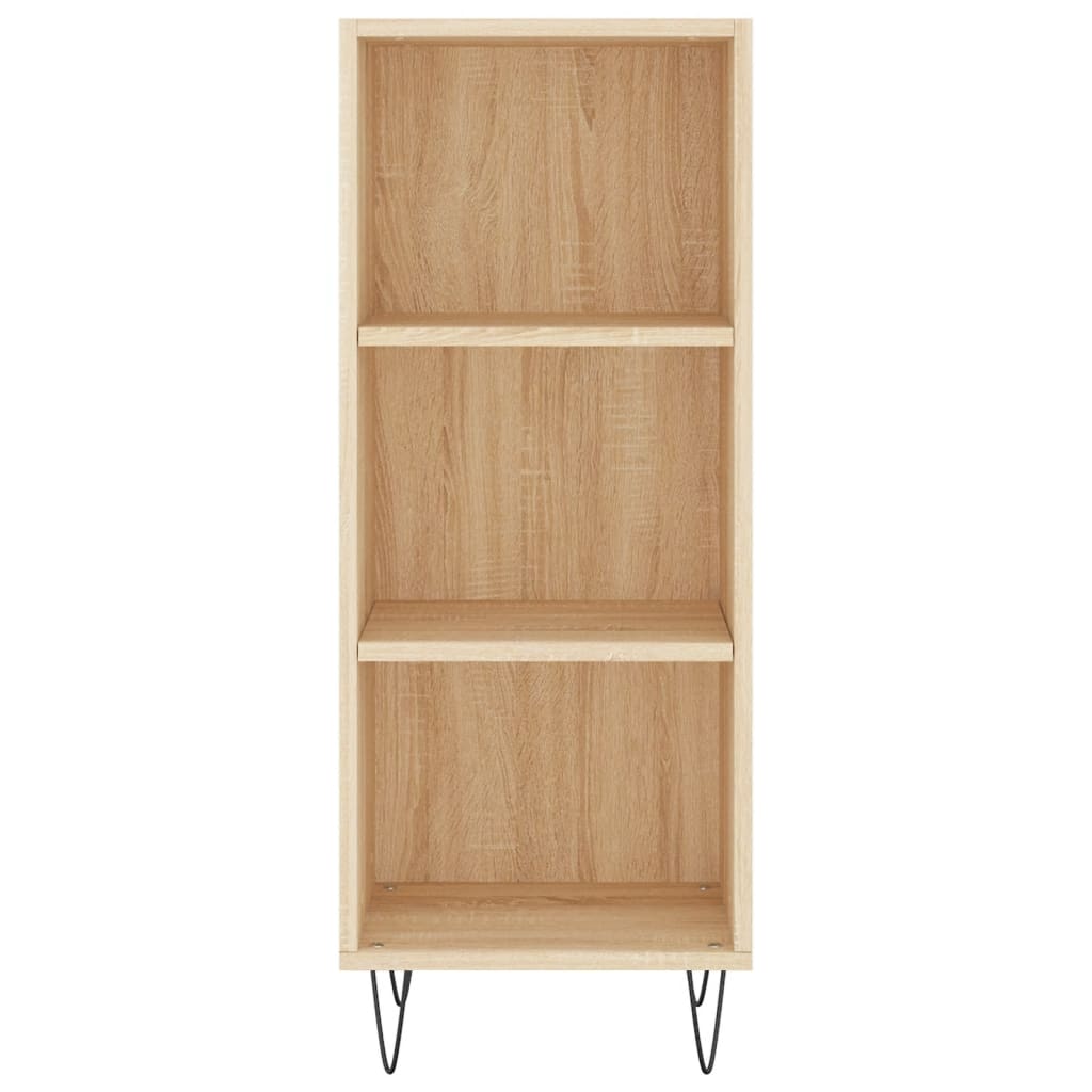 vidaXL Dressoir 34,5x32,5x90 cm bewerkt hout sonoma eikenkleurig