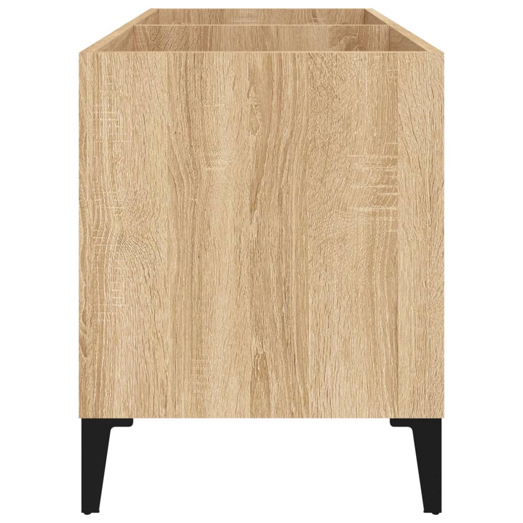 vidaXL Platenkast 74,5x38x48 cm bewerkt hout sonoma eikenkleurig