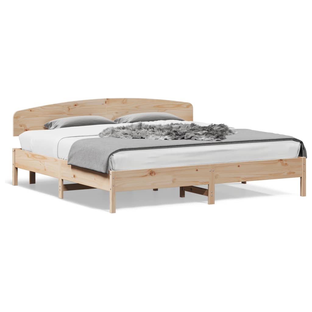 vidaXL Bedframe zonder matras massief grenenhout 180x200 cm