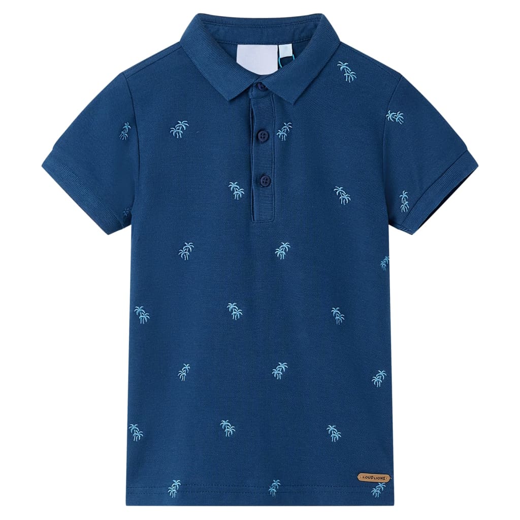 Kinderpoloshirt 92 donkerblauw