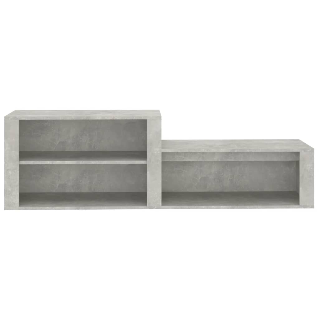 vidaXL Schoenenkast 150x35x45 cm bewerkt hout betongrijs