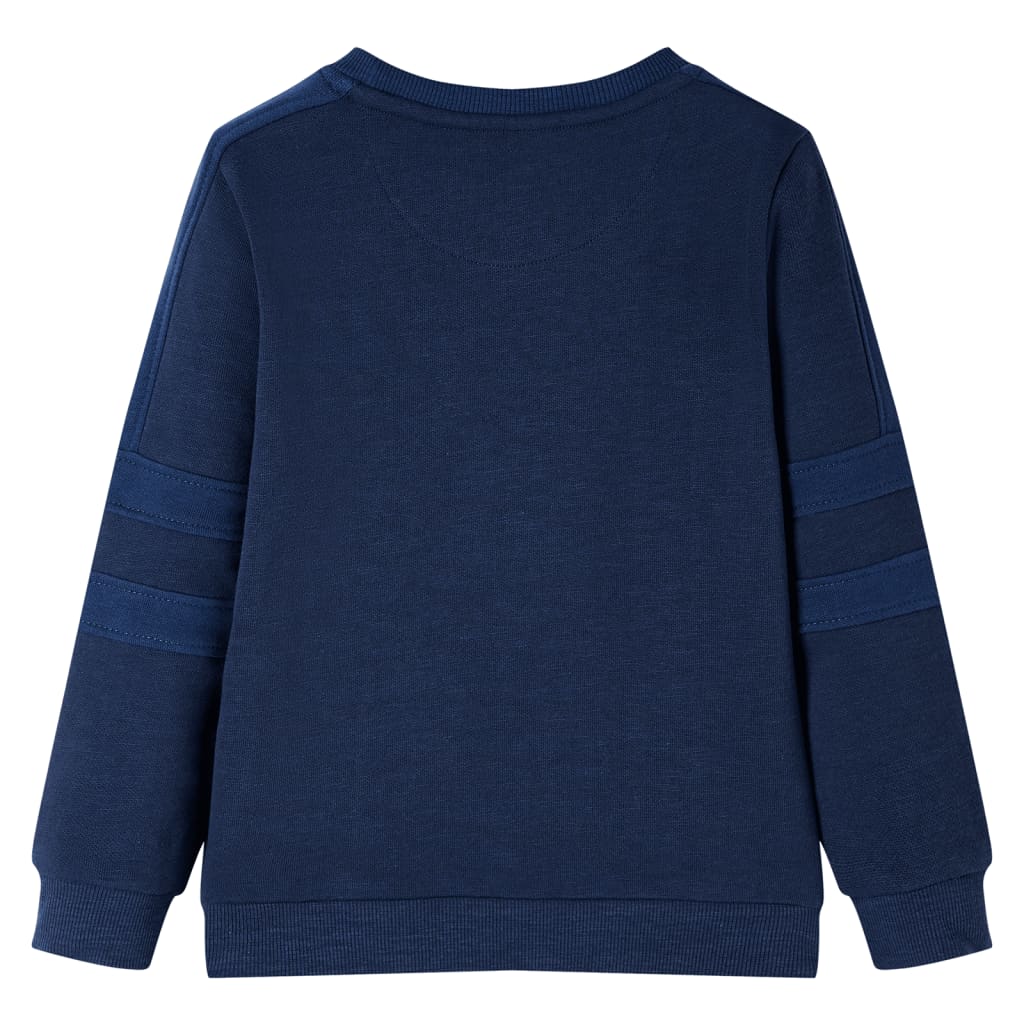 Kindertrui 92 gemêleerd marineblauw