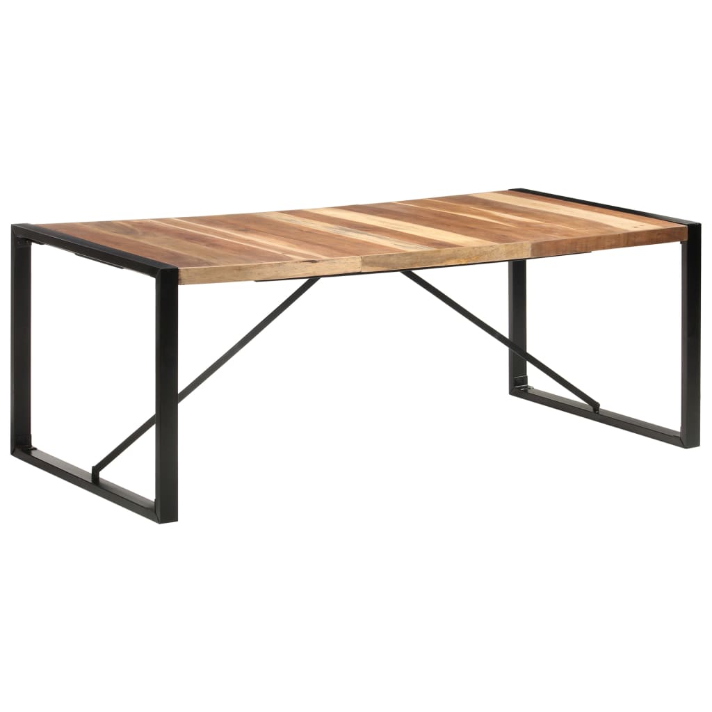 vidaXL Eettafel 200x100x75 cm massief hout