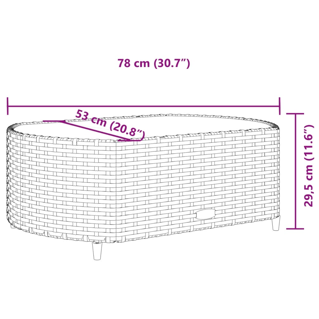 vidaXL 6-delige Loungeset met kussens poly rattan zwart