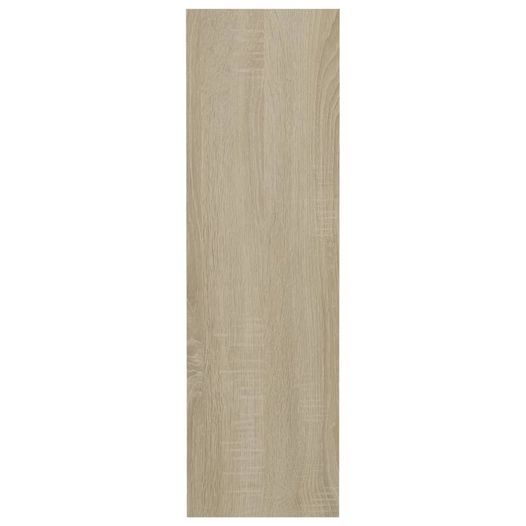 vidaXL Wandschoenenkast 80x18x60 cm bewerkt hout sonoma eikenkleurig
